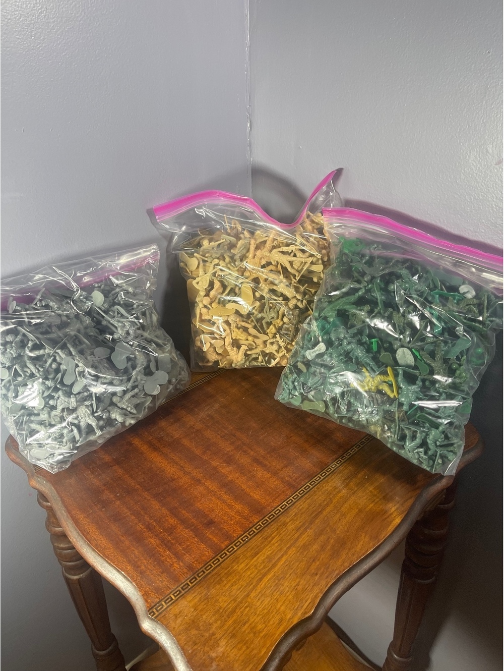 Vintage Plastic Army Men Toy Soldiers and Tanks Set